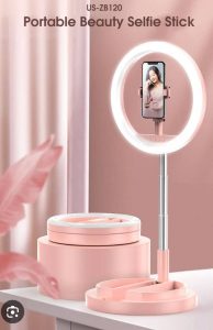 Usams foldable ring light phone holder